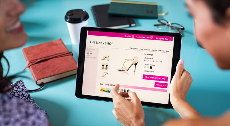 closeup of woman doing online shopping on digital 2025 10 02 11 47 05 utc